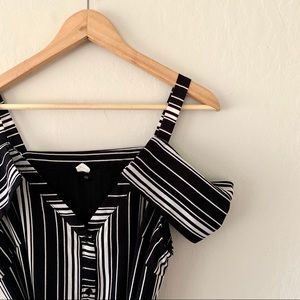 Pinkblush off the shoulder button up dress